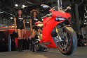 Ducatti fashion show with Ducati 1199. International Motorcycle Show, New York 2012
