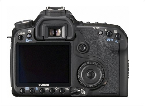 Canon EOS 50D back view