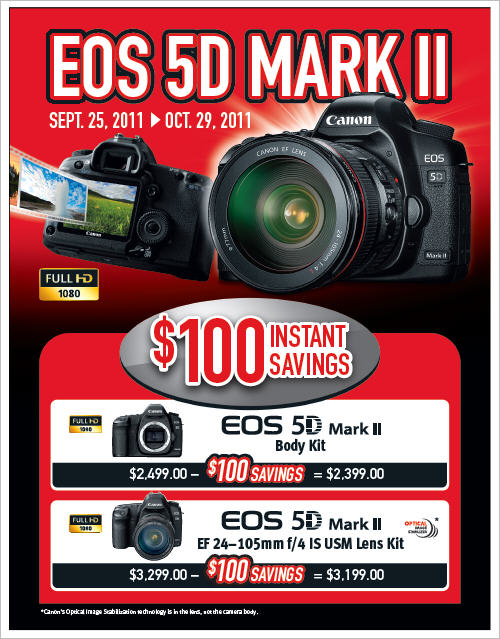 Canon EOS 5D MkII rebate