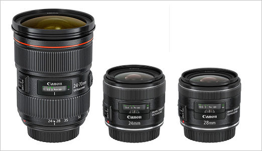 New Lenses: Canon 24/2.8is, 28/2.8is, 24-70/2.8II and Tanron 24-70/2.8VC