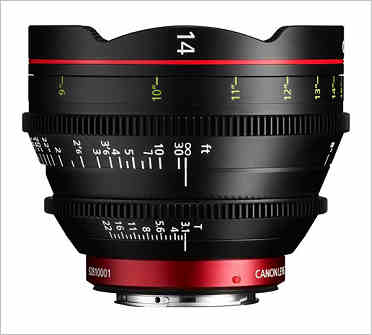 Canon Cinema Lenses CN-E14mm T3.1 L F and CN-E135mm T2.2 L F