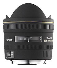 Sigma 10mm diagonal fisheye lens
