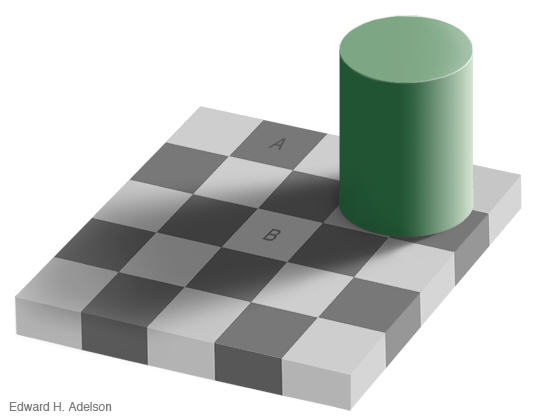checkerboard optical illusion