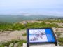 Looking out from the summit of Cadillac mountain over the town of Bar Harbor and offshore to the Porcupine Islands