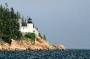 The Bass Harbor light is the only really accessible lighthouse near Acadia National Park. The others are on offshore islands and ledges with no public access. This image was taken from a boat.