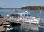 Lobster boat at the dock in Bar Harbor