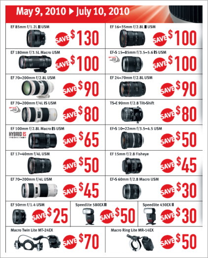 Canon Rebates