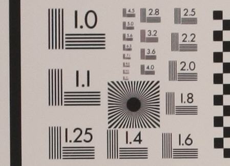 Lens testing, resolution tests